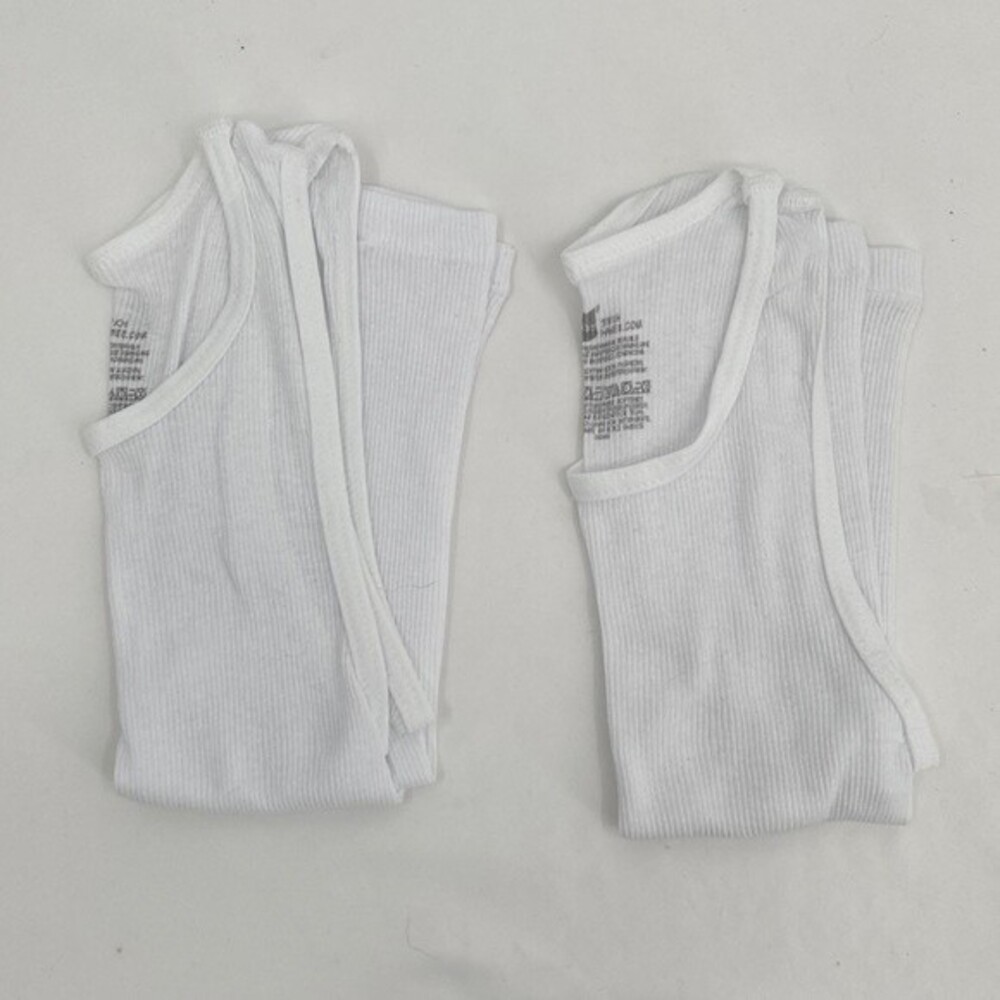 Hanes small lightweight tank top undershirt boys lot of 2